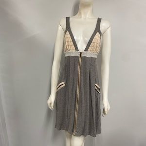 Dallin Chase Gray Black Jersey Dress size P Petite